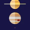 Bookmark - Planetskala (Färg)