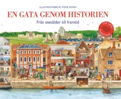 En gata genom historien från stenålder till framtid
