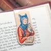 Medieval Cat Lover Magnetic Bookmark