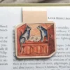 Medieval Dog & Cat Magnetic Bookmark
