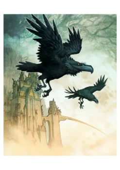 Vykort - Huginn & Muninn A6