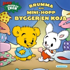 Brumma och Mini-Hopp bygger en koja